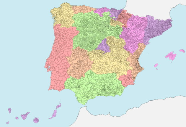 Mapa Canarias Atlantico